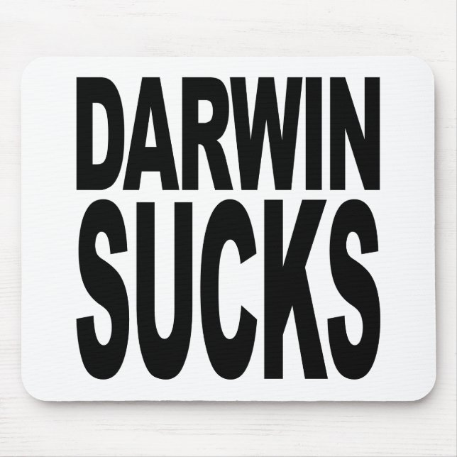 Darwin Sucks Mouse Pad (Front)