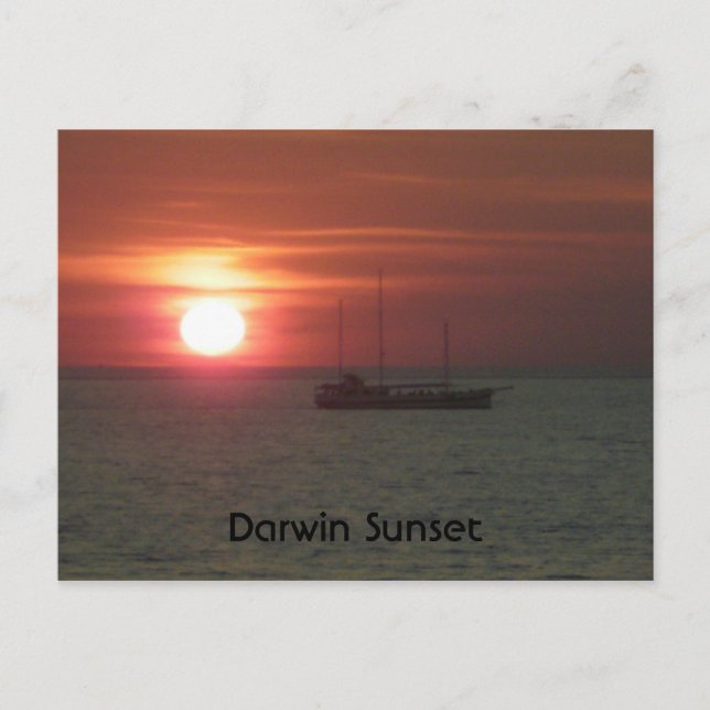 Darwin Sunset Postcard (Front)