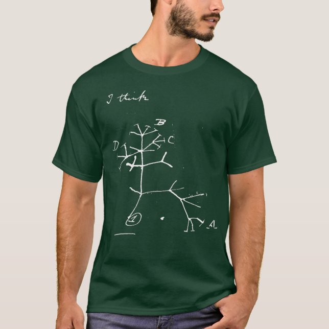 Darwin tree of life evolution science shirt (Front)