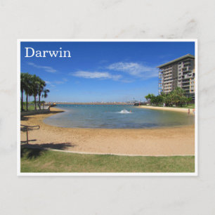 darwin waterfront beach postcard