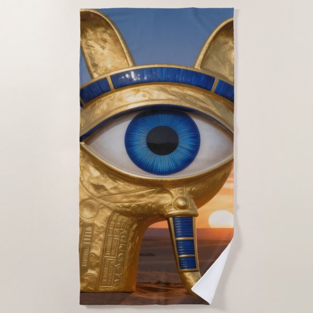 Das Ägyptische Auge´3 Beach Towel (Front)