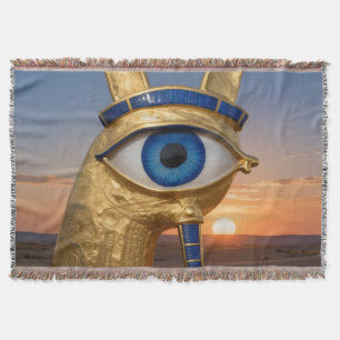 Das Ägyptische Auge´3 Throw Blanket