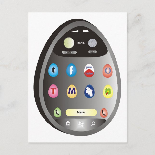 Das Ei-Phone Postcard (Front)