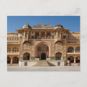 Das Fort Amber bei Jaipur in Indien Postcard