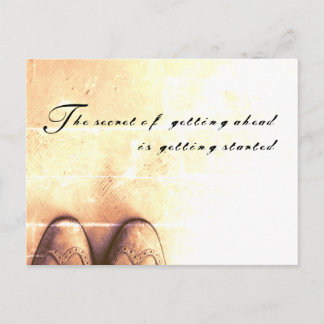 Das Geheimnis vom Vorankommen Postcard