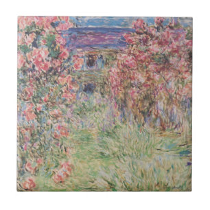 Das Haus in den Rosen - Claude Monet Ceramic Tile