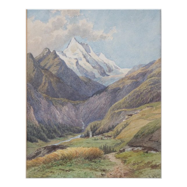 Das Mölltal mit dem Großglockner – Carl Lafite Poster (Front)
