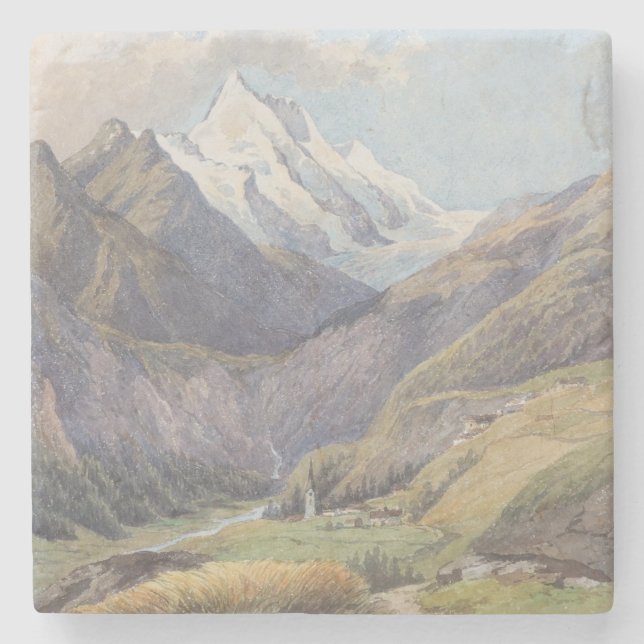 Das Mölltal mit dem Großglockner – Carl Lafite Stone Coaster (Front)