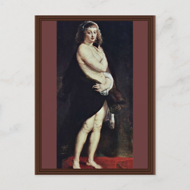 Das Pelzchen (Portrait Of Hélène Fourment) By Rube Postcard (Front)