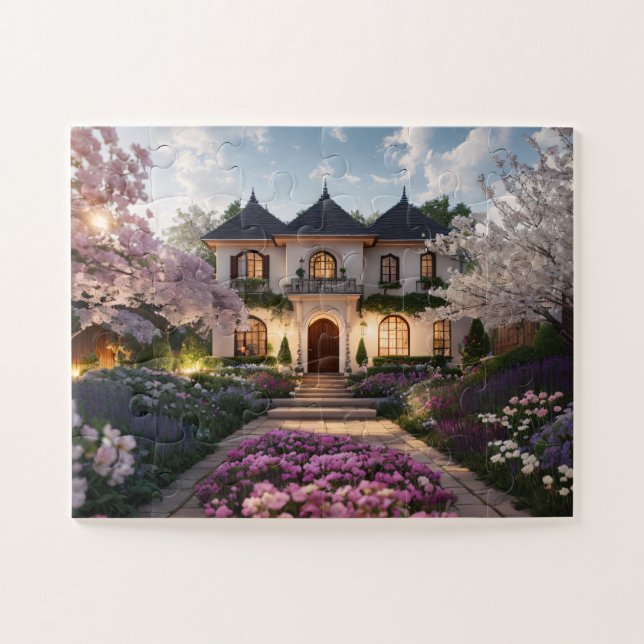 Das perfekte Traumhaus Jigsaw Puzzle (Horizontal)