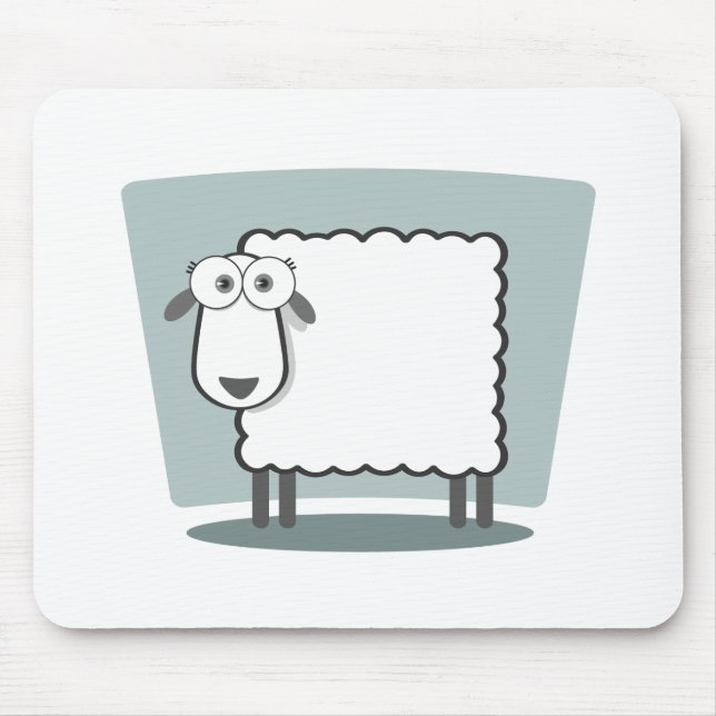 Das Schaf zum Quadrat Mouse Pad (Front)