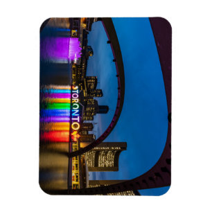 Das Stadtzentrum von Toronto bei Nacht Magnet