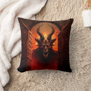 Das Tor zur Hölle mit Teufel Motiv Cushion