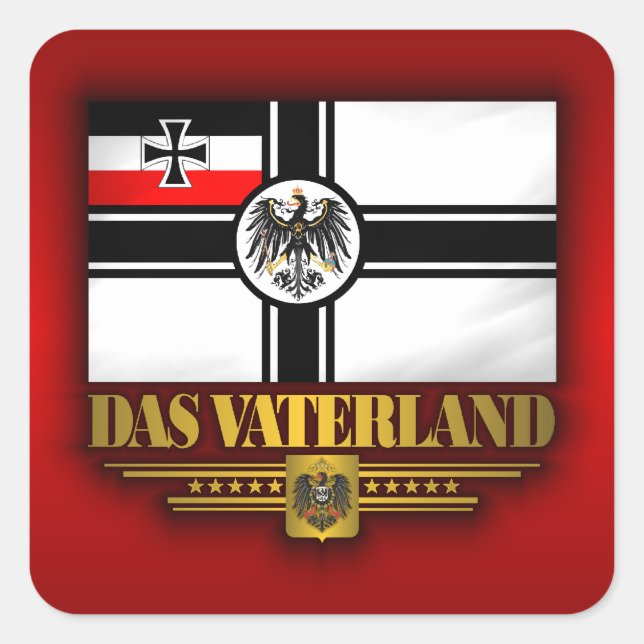 Das Vaterland Square Sticker (Front)