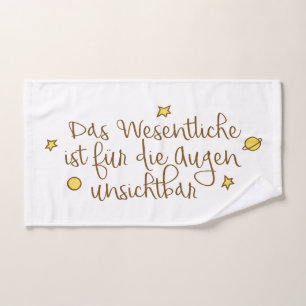 Das Wesentliche ist für die Augen unsichtbar Bath Towel Set