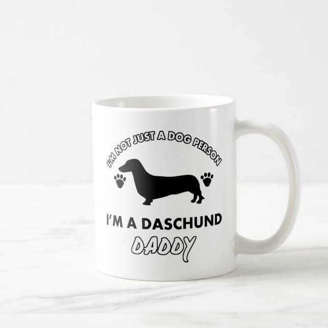 Daschund Dad Dog Daddy Coffee Mug (Right)