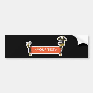Daschund Dog Customisable, <YOUR TEXT> Bumper Sticker