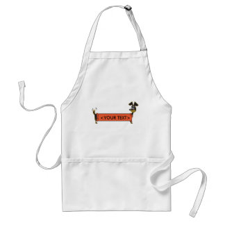 Daschund Dog Customisable, <YOUR TEXT> Standard Apron