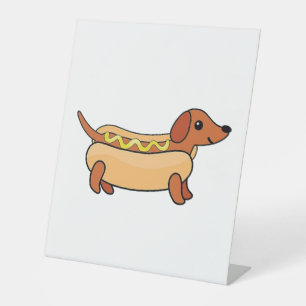 Daschund pedestal sign