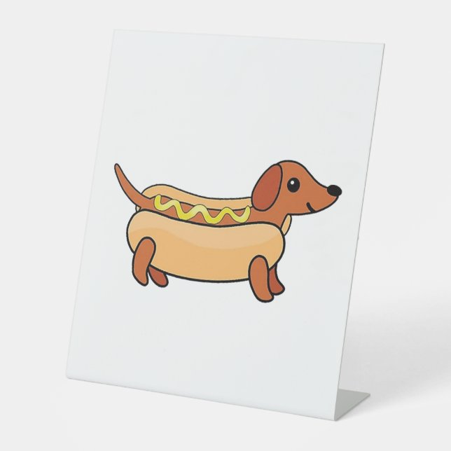 Daschund      pedestal sign (Front)