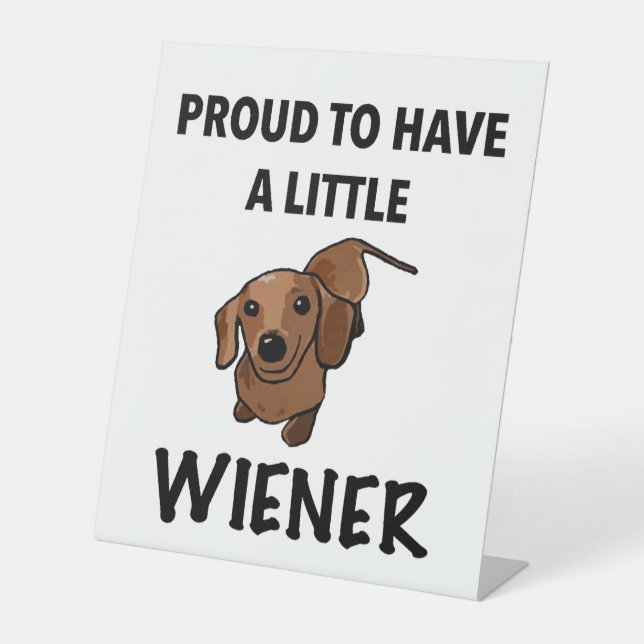 Daschund    pedestal sign (Front)
