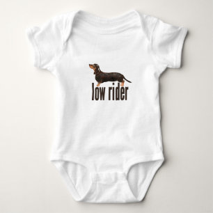 Daschund Sausage Dog Baby Bodysuit