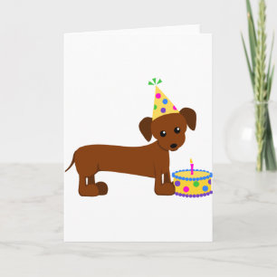 DaschundBDay Card