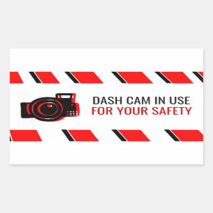'Dash Cam in Use' Sticker
