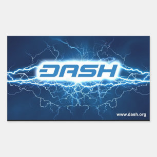DASH Electric Sicker Rectangular Sticker