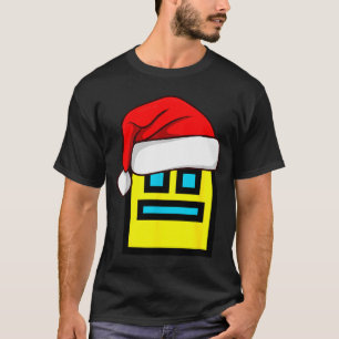 Dash Geometry Repeat Christmas Santa Hat Game Vide T-Shirt