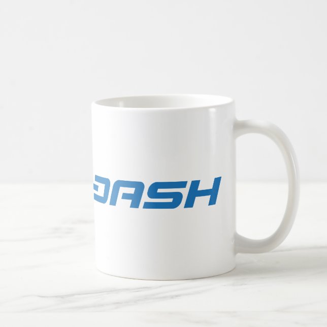 Dash Logo Symbol Cryptocurrency Coin Coffee Mug (Right)