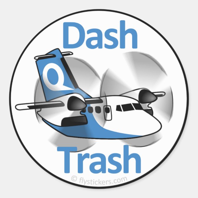 Dash Trash (Factory Livery) Classic Round Sticker (Front)