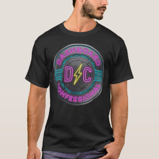 Dashboard Confessional Logo Vintage Style Graphic  T-Shirt