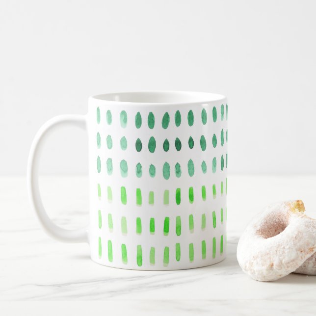 Dashed In Green Mug (With Donut)