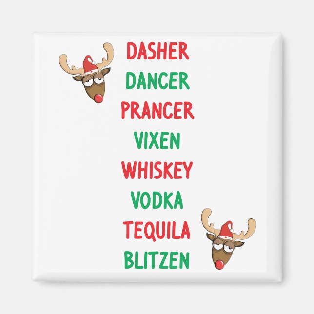 Dasher Dancer Magnet (Front)