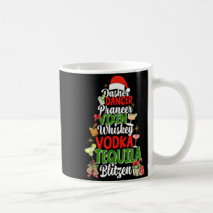 Dasher Dancer Prancer Vixen Moscato Vodka Tequila  Coffee Mug