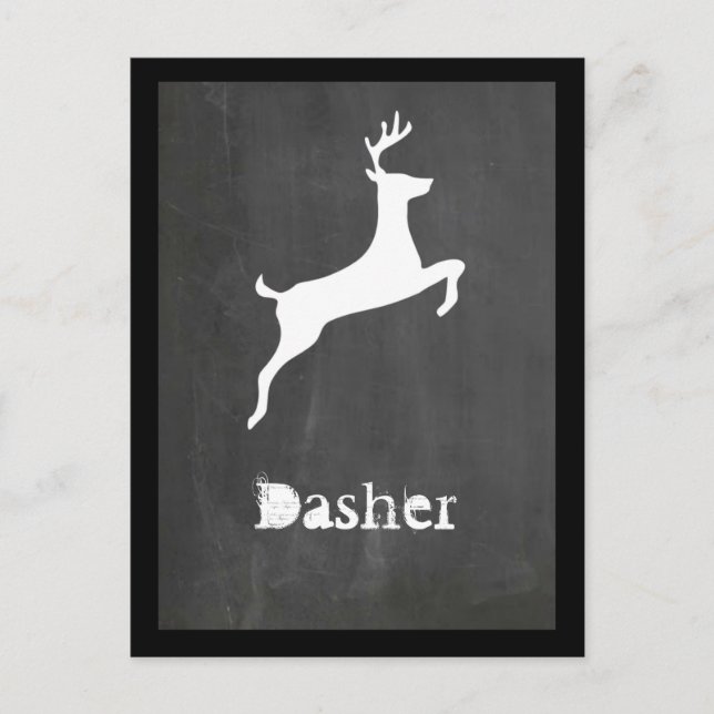 Dasher Holiday Postcard (Front)