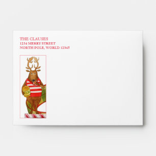 DASHER REINDEER A6 Envelopes (4x6 Cards)