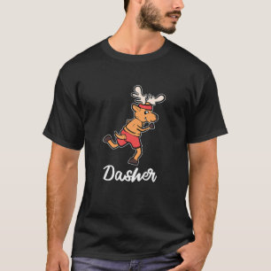 Dasher Reindeer Christmas Costume Ugly Christmas S T-Shirt