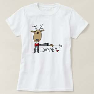 Dasher Reindeer Christmas T-shirts and Gifts