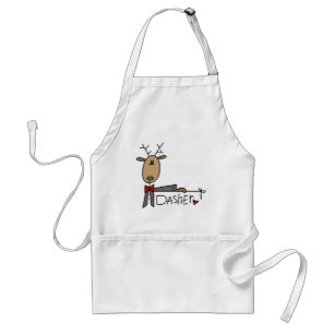 Dasher Reindeer Christmas T-shirts and Gifts Standard Apron