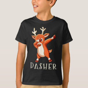 Dasher Santas Reindeers Family Matching Outfit Chr T-Shirt