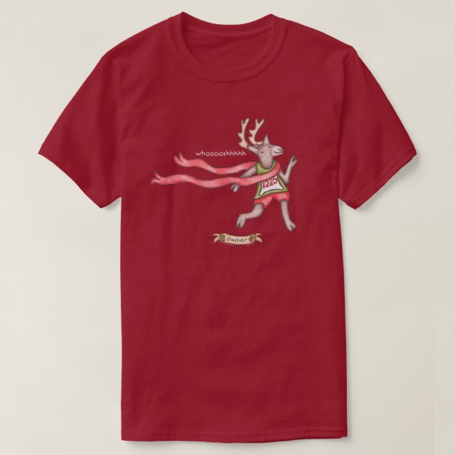 Dasher t-shirt (maroon) (Design Front)