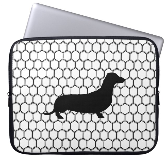 Dashing Dachshund Laptop Sleeve (Front)