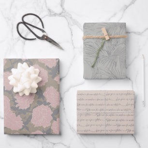 Dashing Groom-Set A, Tropical Romance Gift Wrap