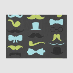 Dashing Little Man Moustache Party Tissue Paper