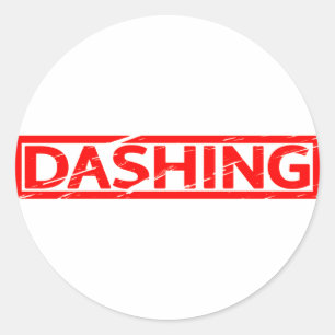 Dashing Stamp Classic Round Sticker