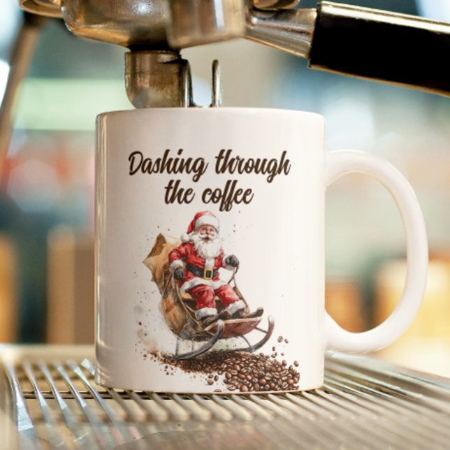 Dashing through the Coffee Christmas Coffee Mug (Creator Uploaded)