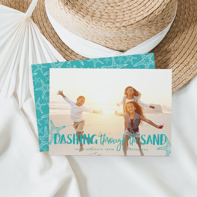 Dashing Through the Sand | Holiday Photo Card (Creator Uploaded)