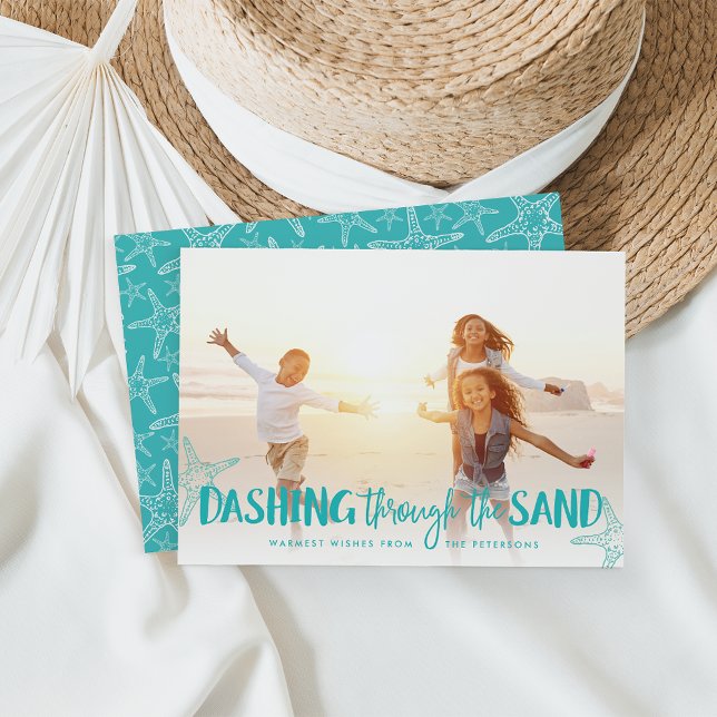 Dashing Through the Sand | Holiday Photo Card (Creator Uploaded)